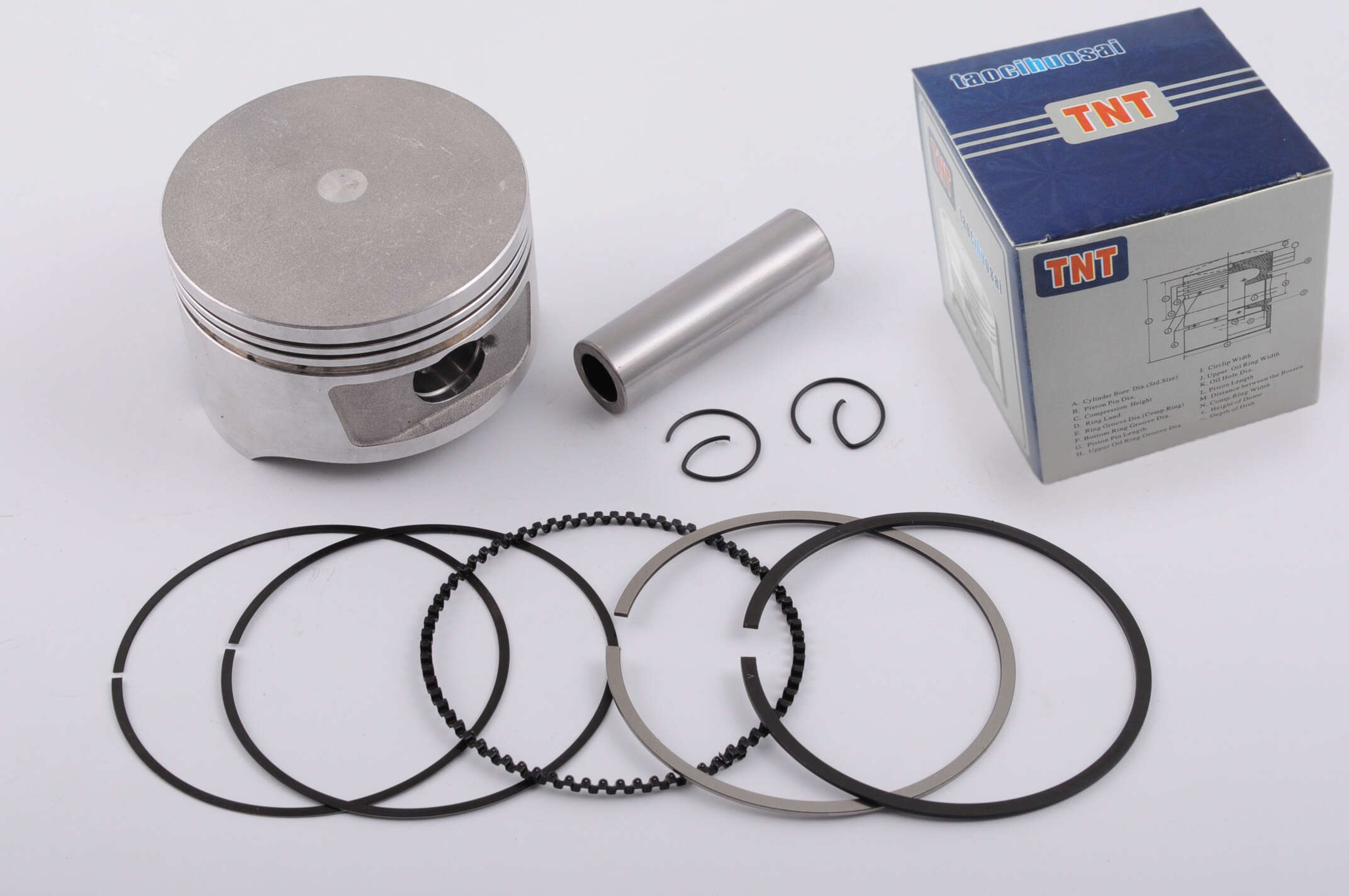 Поршень 4T CB/CG Ø67,00mm, p-16 (200/250cc STD: 167FML, 167FMM) TT