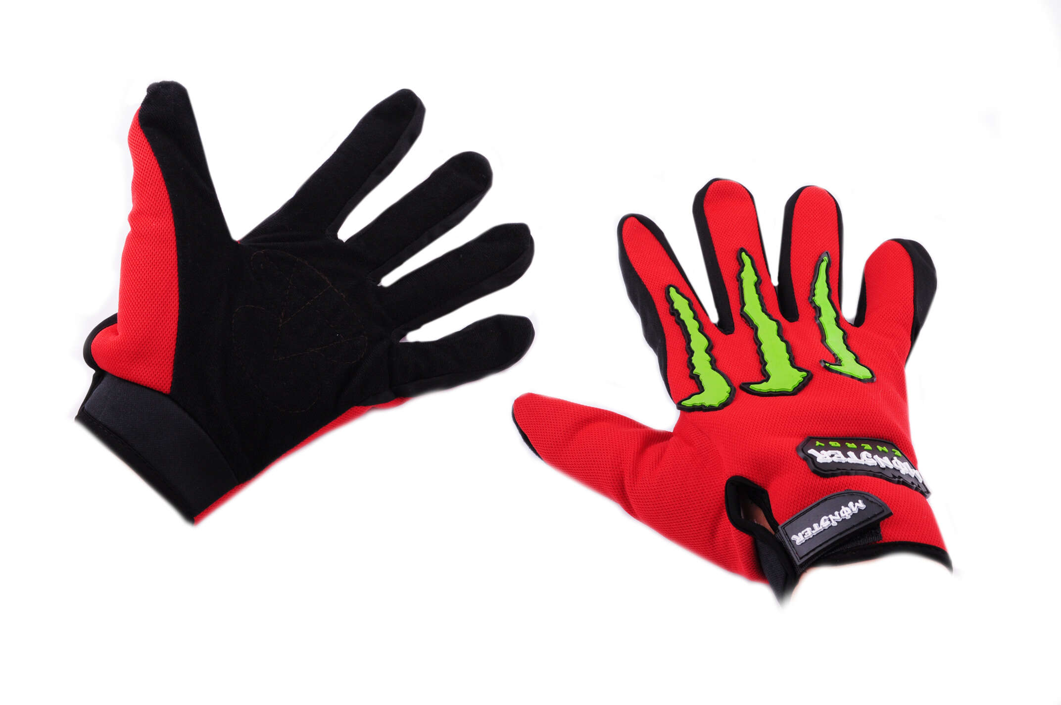 Перчатки MONSTER ENERGY (mod:1, size:XL, красные)