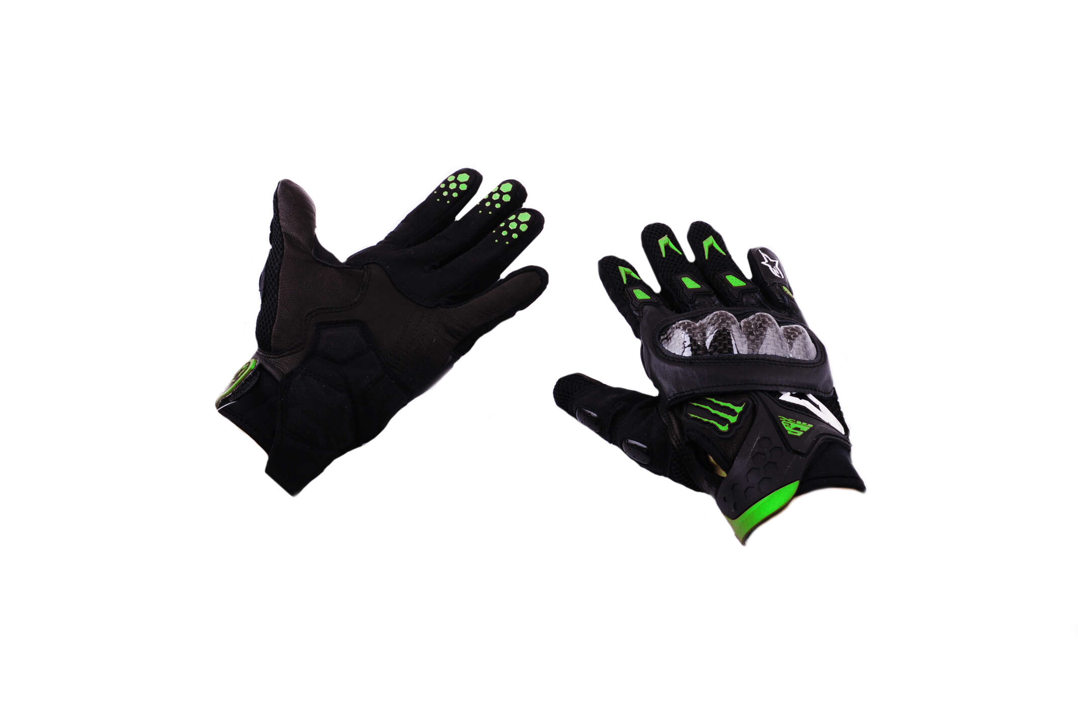Перчатки ALPINESTARS (mod:3, size:XL, черно-зеленые)