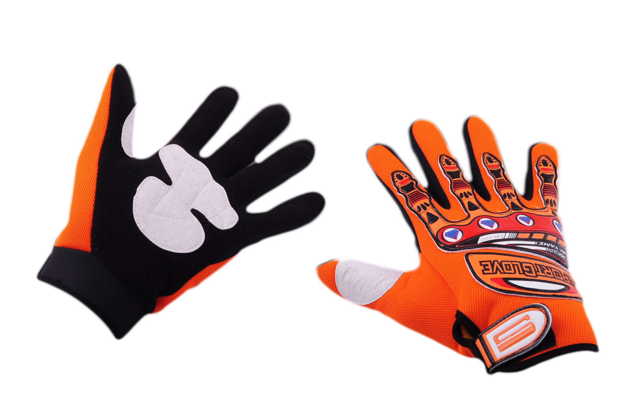 Перчатки SPORTGLOVE (mod:1, size:L, оранжевые)