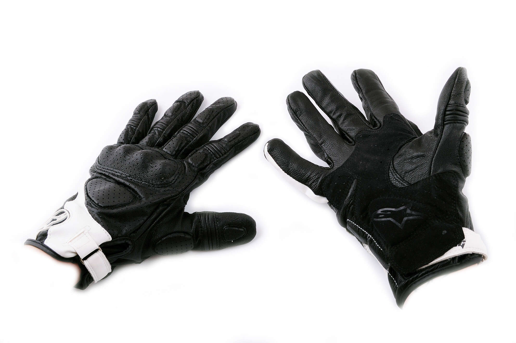Перчатки ALPINESTARS (mod:MUSTANG, size:M, черно-белые, кожа)