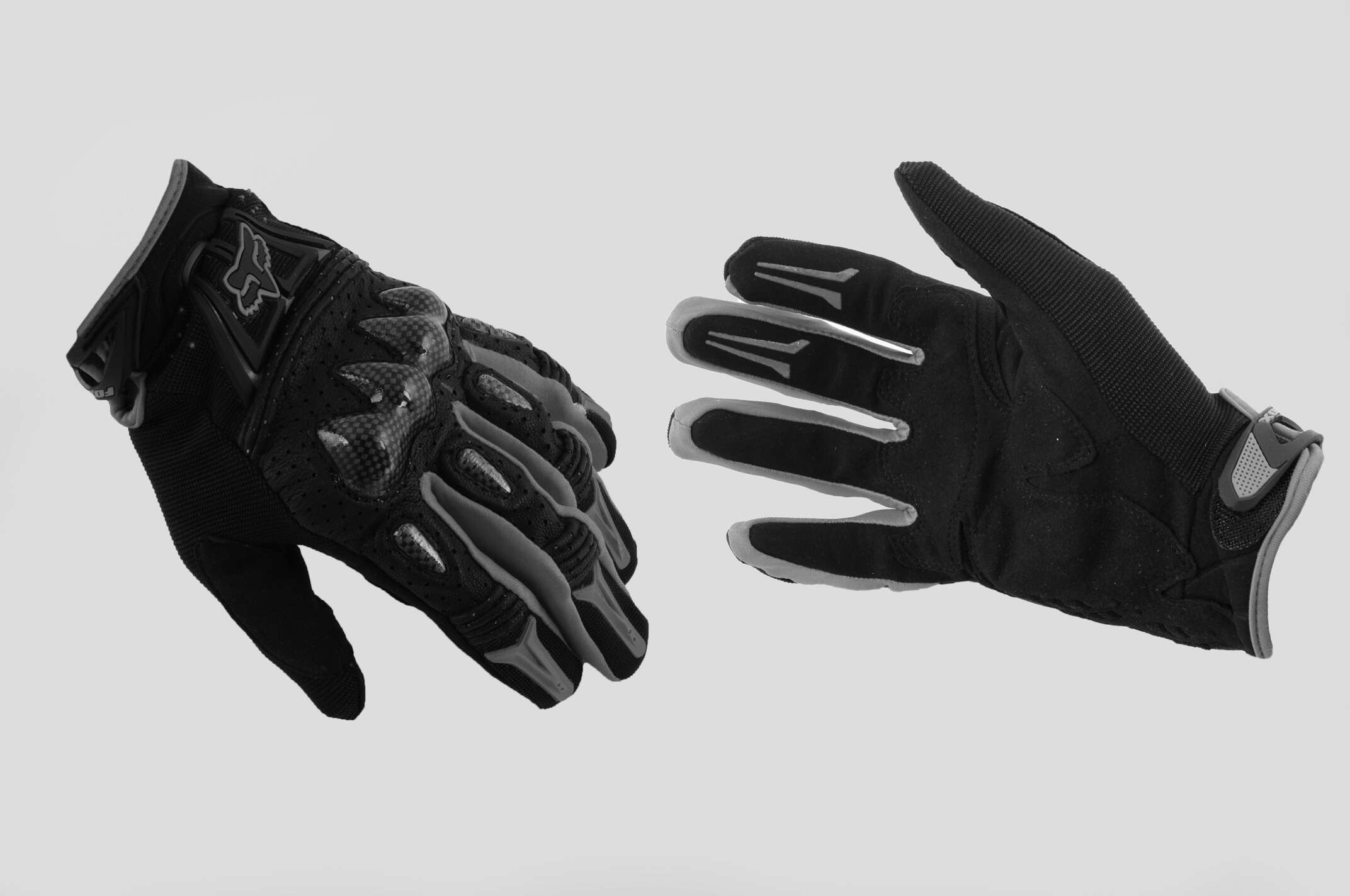 Перчатки FOX BOMBER (mod:FX-5, size:(XL, черно-серые)