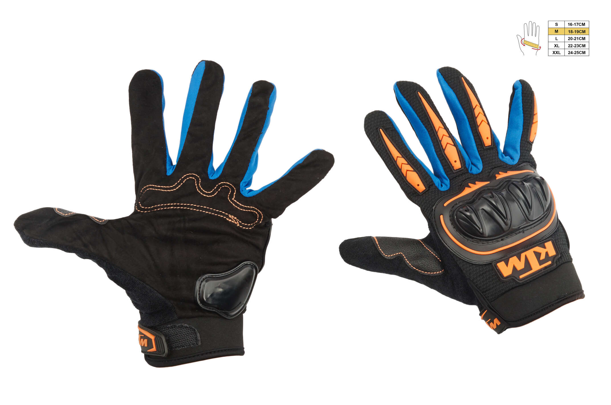 Перчатки KTM (size:M, черно-синие)