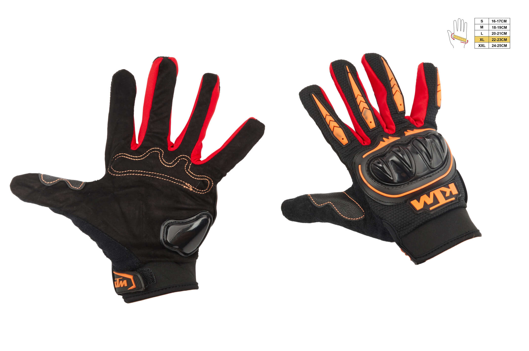 Перчатки KTM (size:XL, черно-красные)
