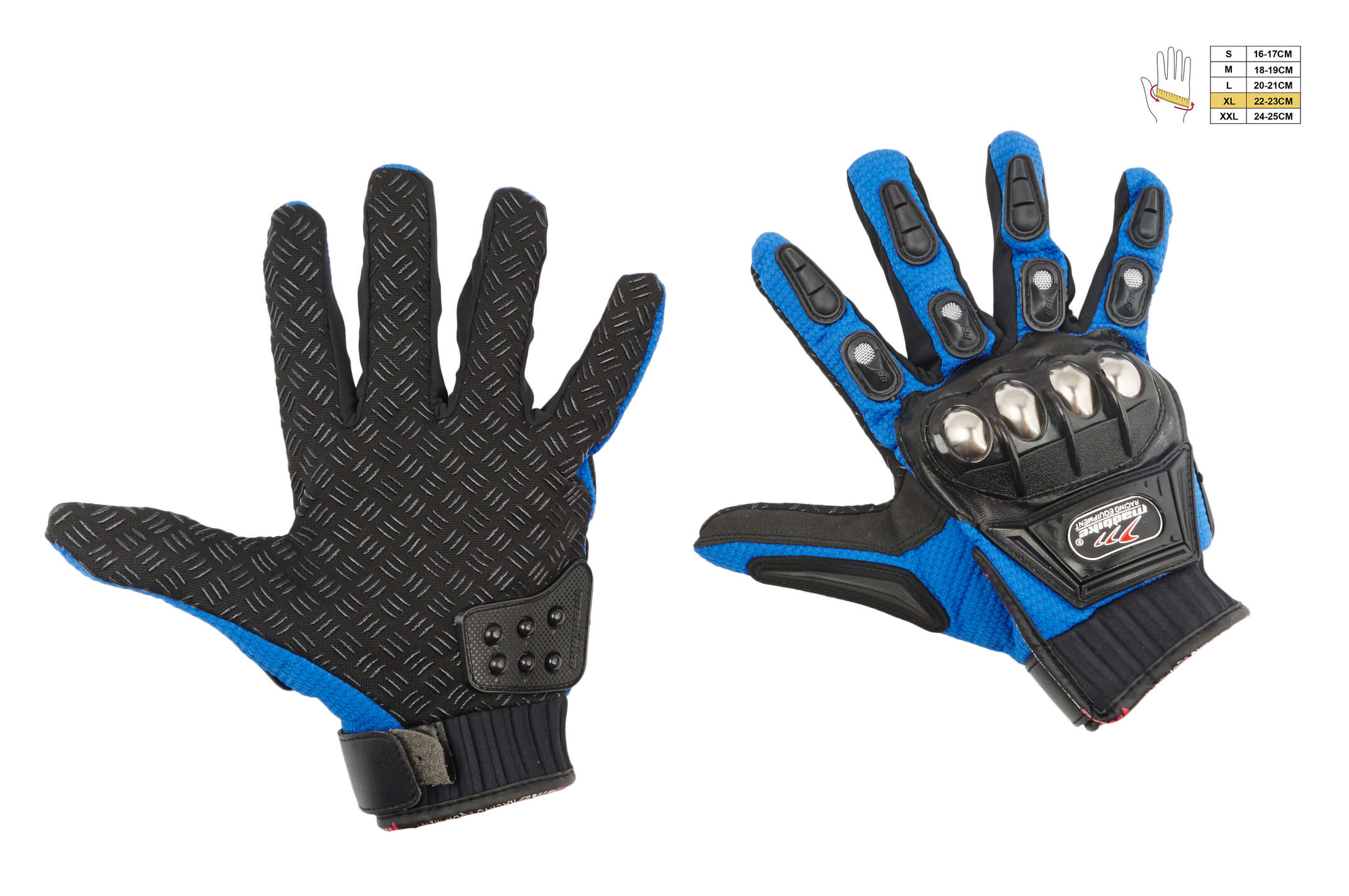 Перчатки MADBIKE (size:XL, синие)