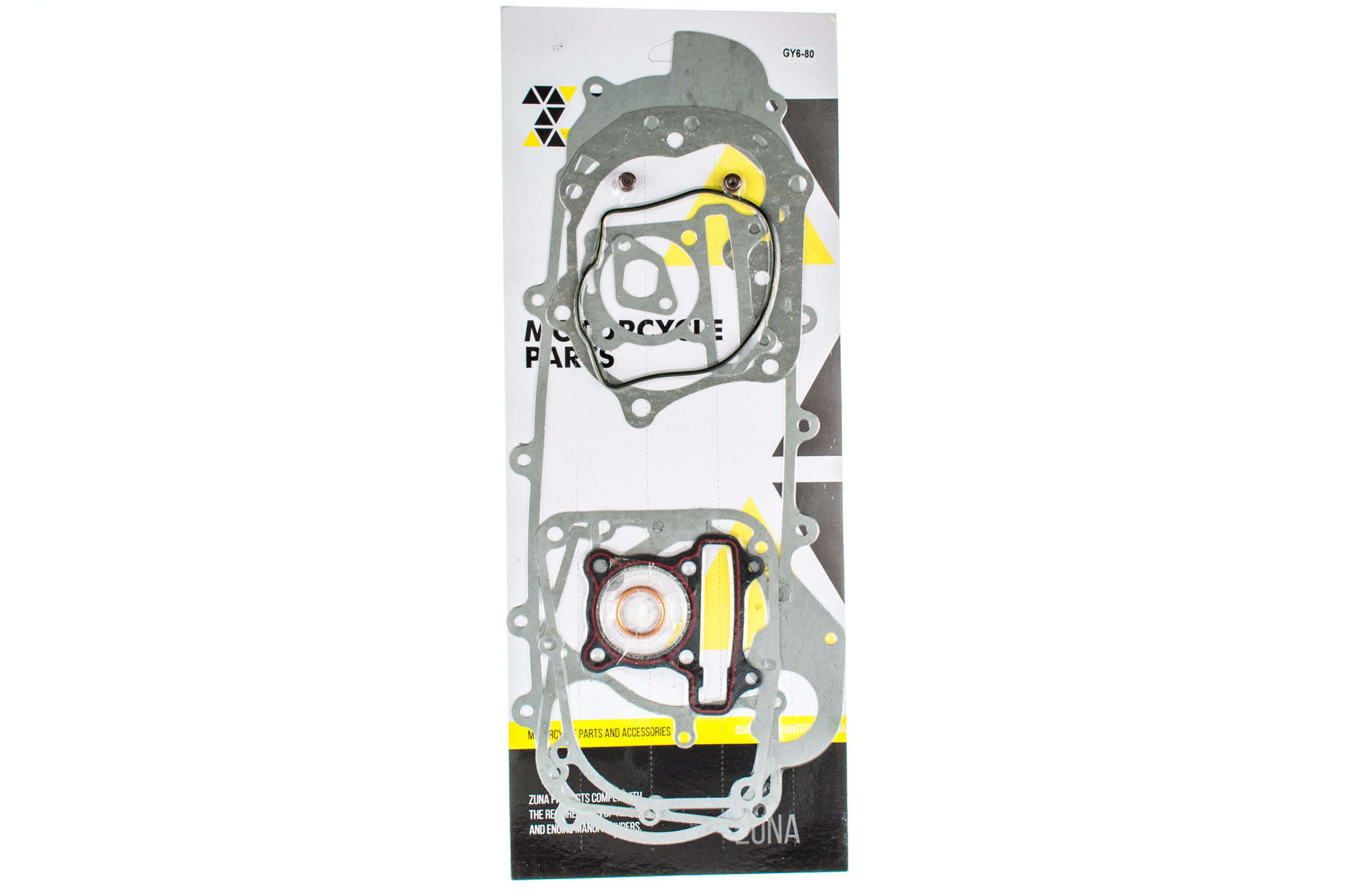 Прокладки двигателя (набор) 4T GY6 80 (Ø47mm, L-460mm) ZUNA