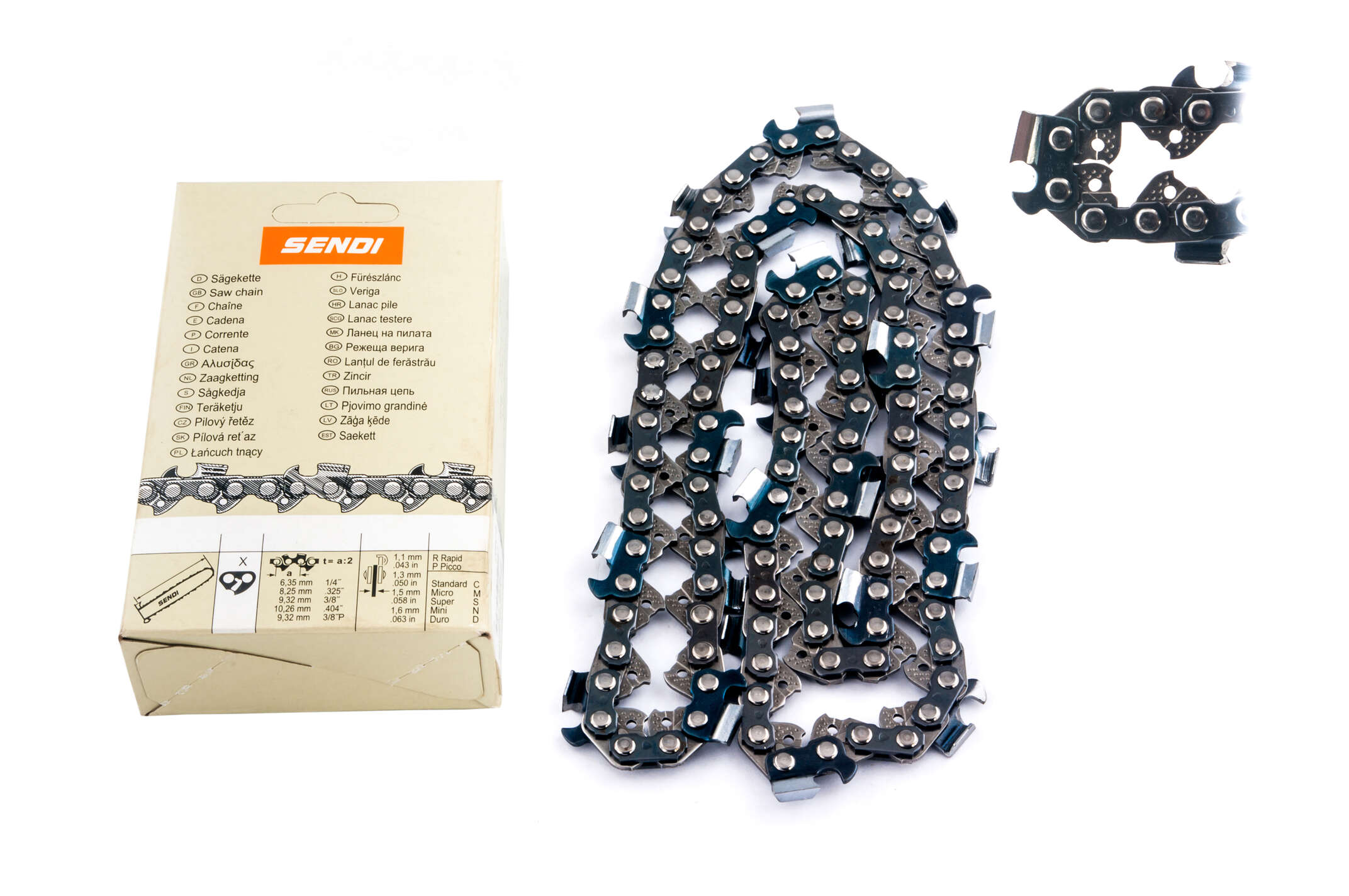 Цепь пильная 3/8, 1,3mm, 56зв, RS, под шину 16 (40см) для Partner 350-401 SENDI