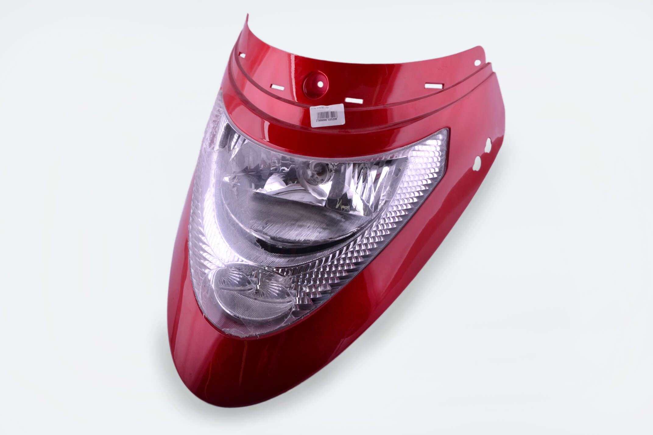 Пластик Zongshen F1, F50 передний (клюв) (красный, +фара) AMG