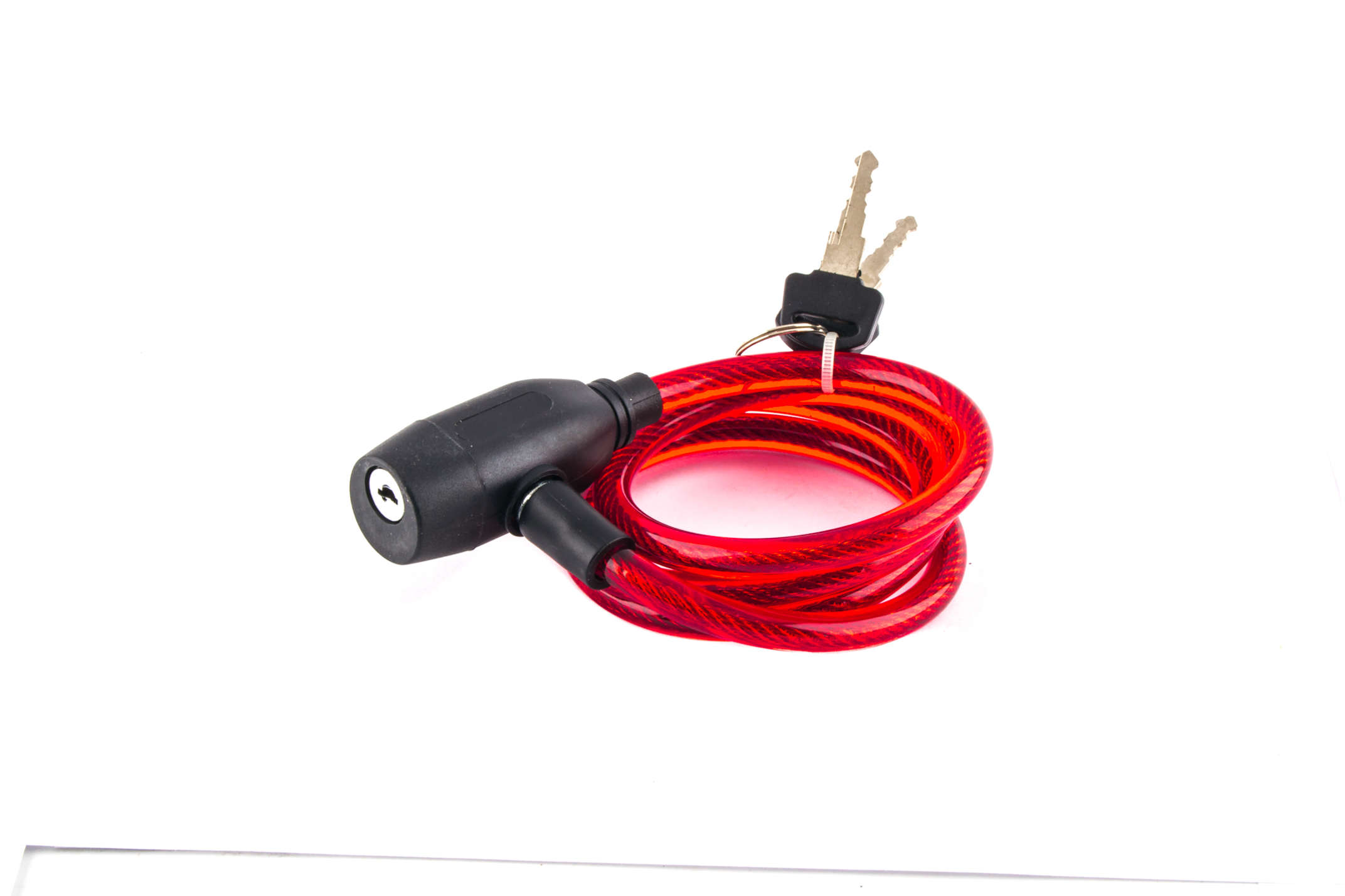 Замок на колесо (трос 1200*8mm) (с ключом) BDRK