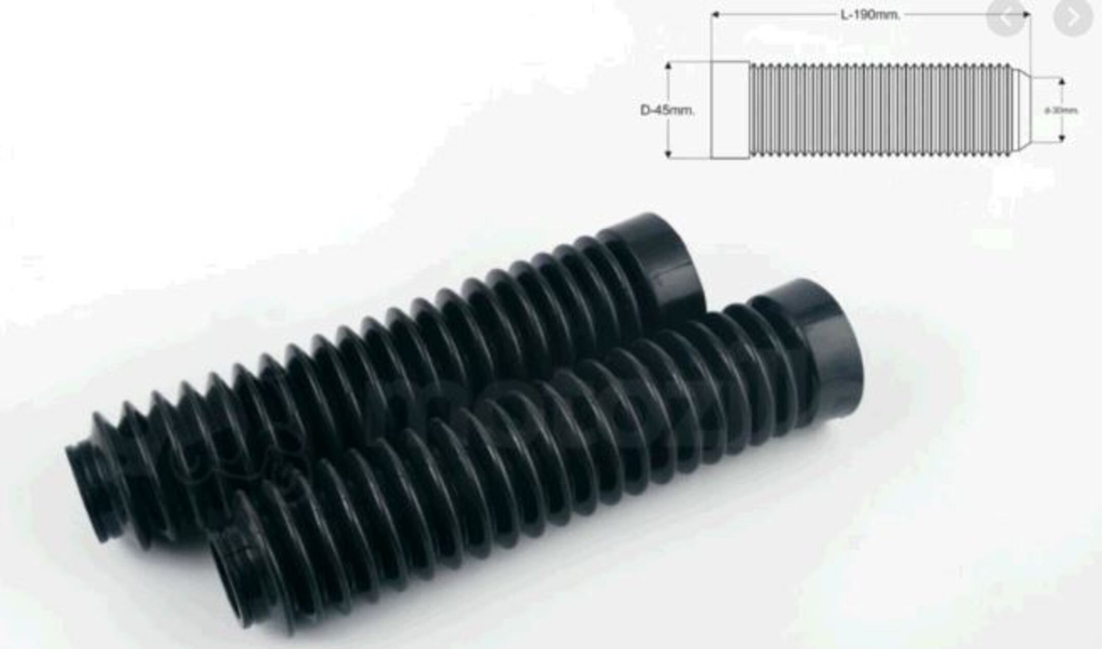 Гофры передней вилки (пара) CB-125/150 (Premium) AMG