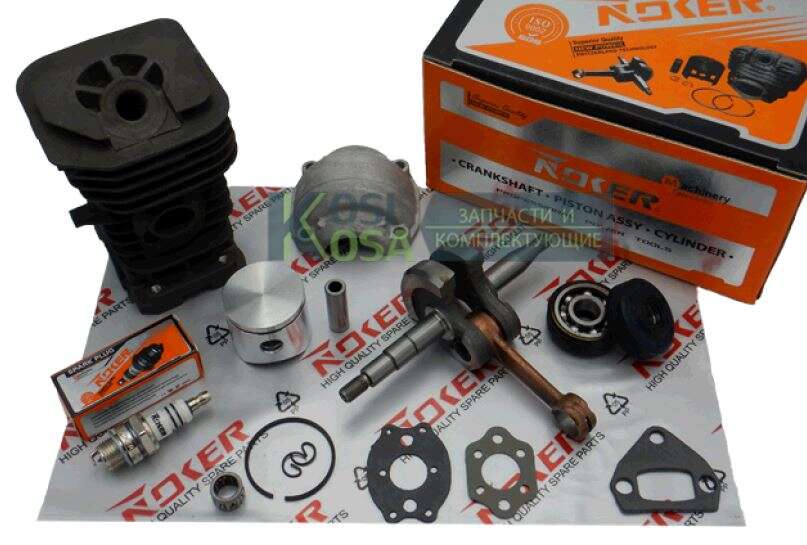 Поршневая б/п (ЦПГ) для Husqvarna 142 (Ø40) (+коленвал) (черная) (NOKER) KOSA
