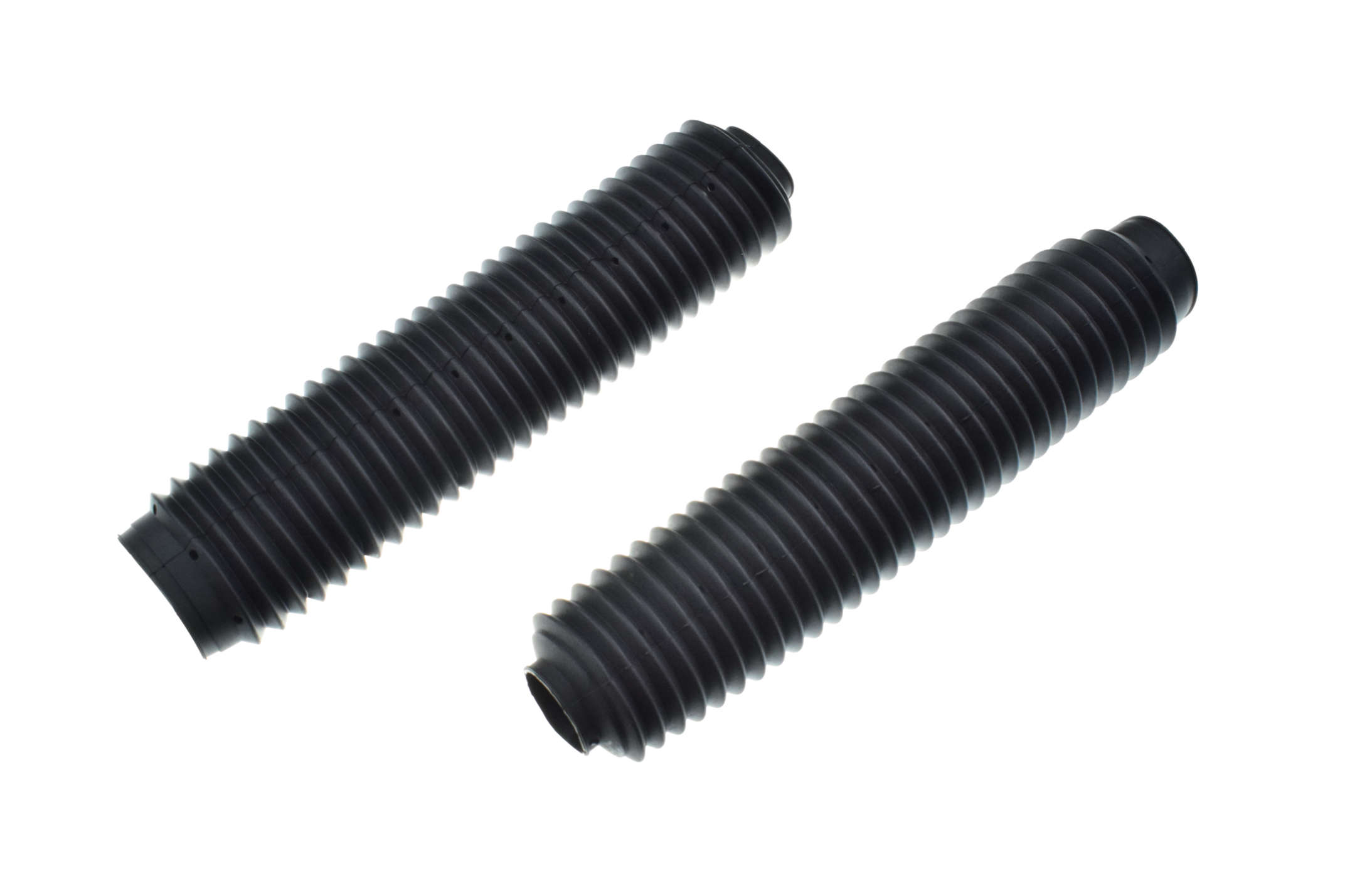 Гофры передней вилки (пара) универсальные L-325mm, d-40mm, D-55mm (черные) MZK