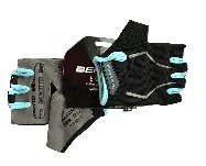 Велоперчатки (черно-синие, size M) Benotto TK-40 Turquoise KL
