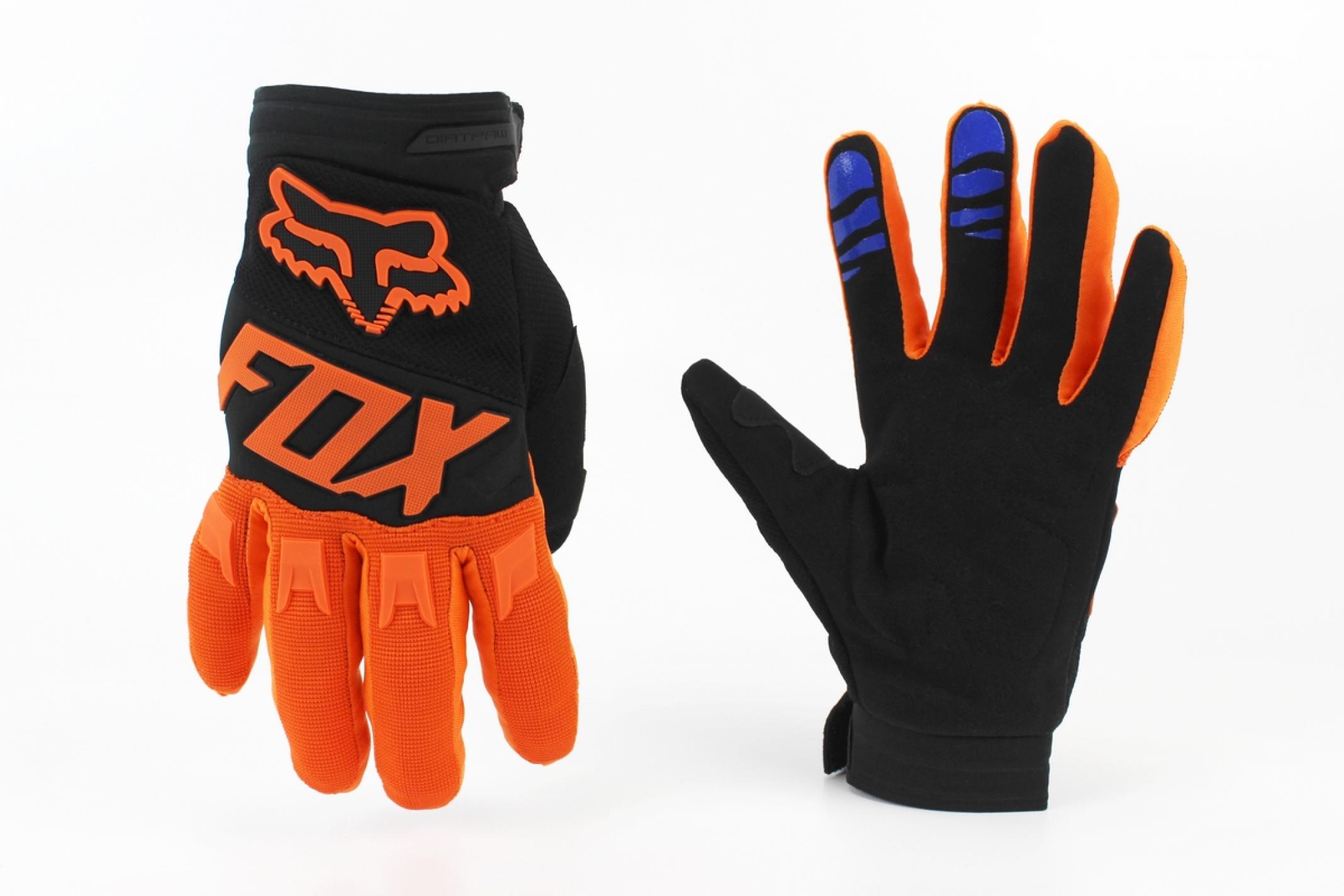 Перчатки FOX (mod:2, size:XL, черно-оранжевые) KS