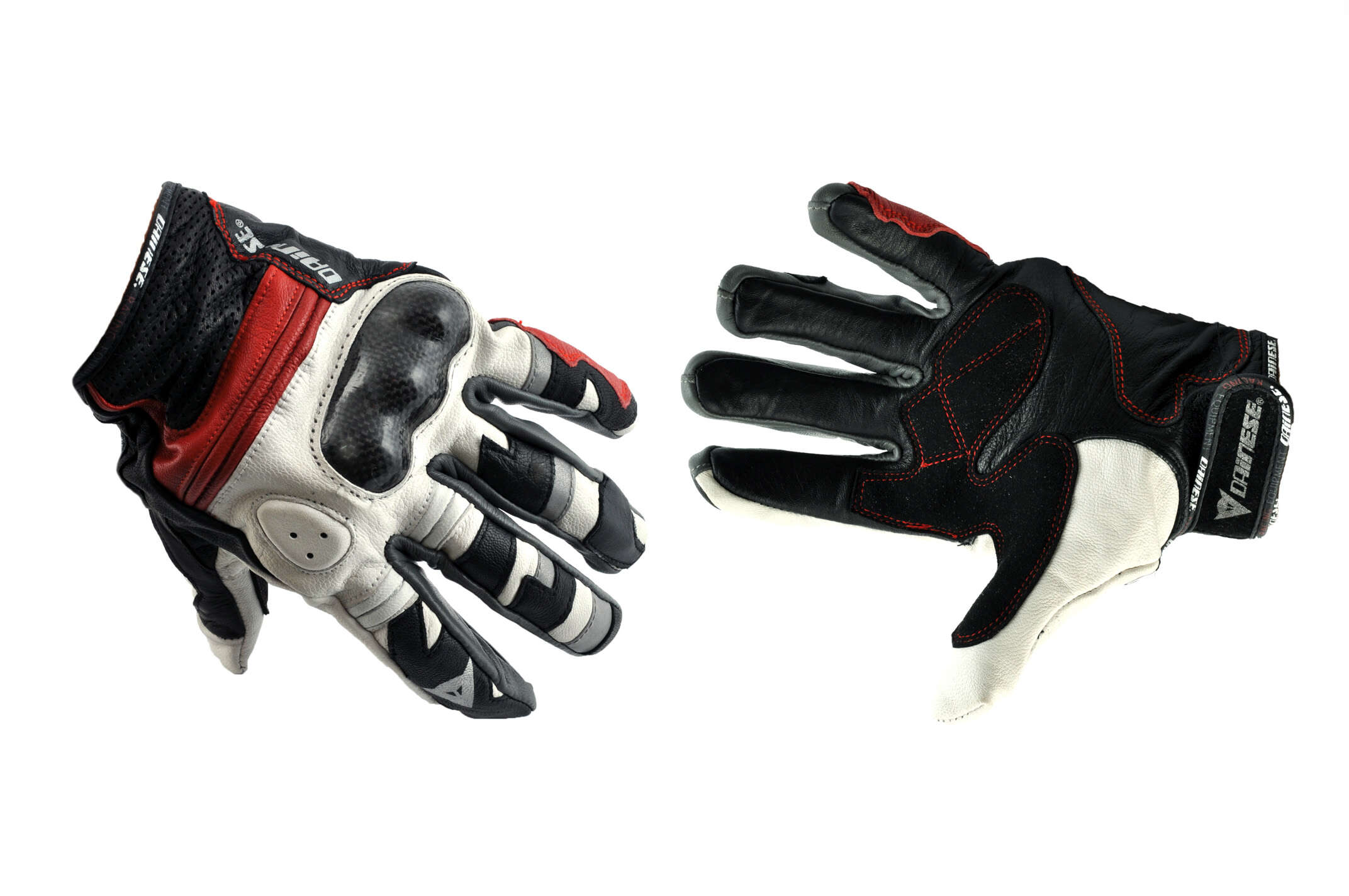 Перчатки DAINESE (mod:ALP-2, size:XL, черно-красные, кожа, карбон)