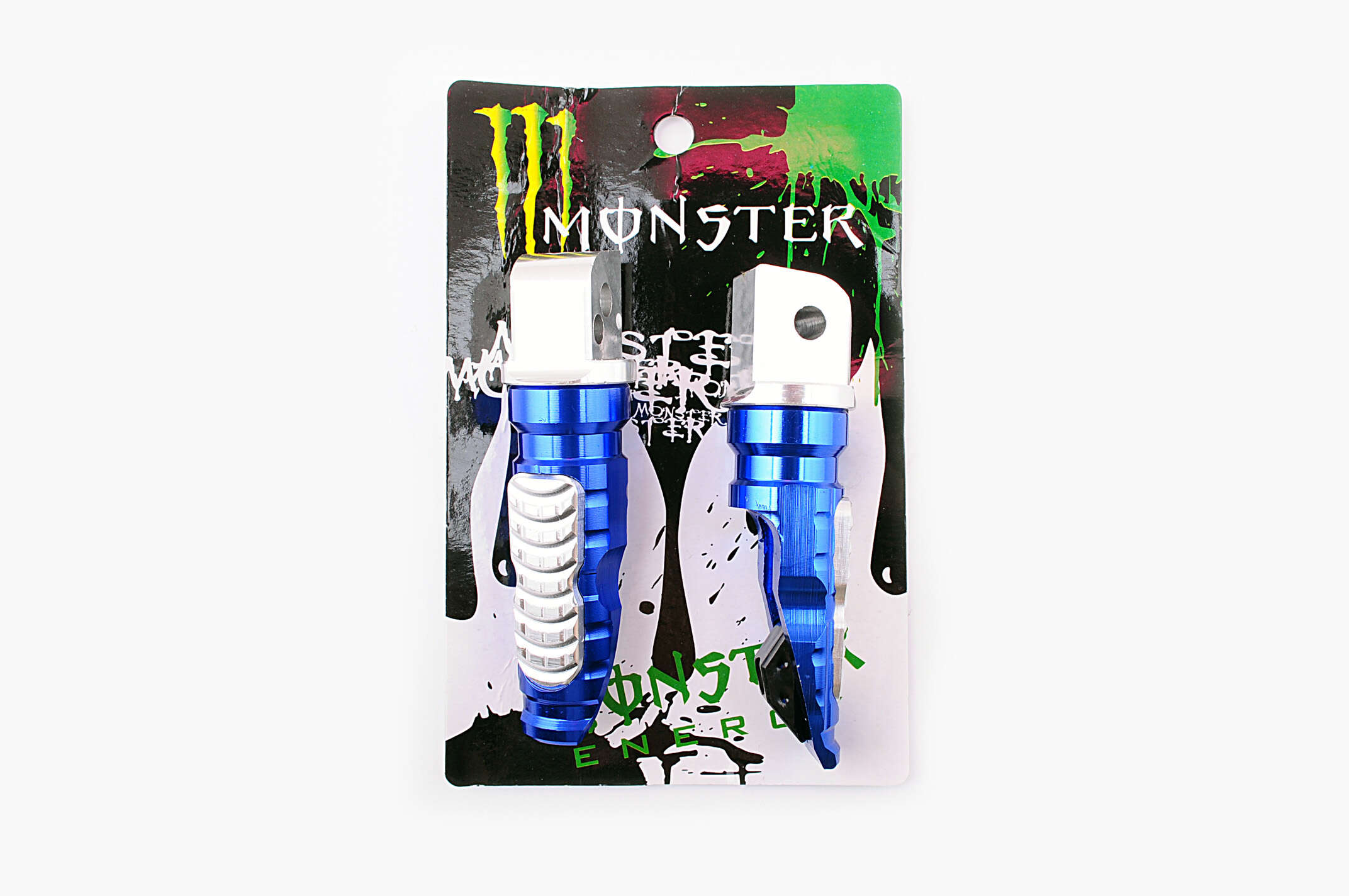 Подножки пассажирские (mod:1, синие) MONSTER ENERGY
