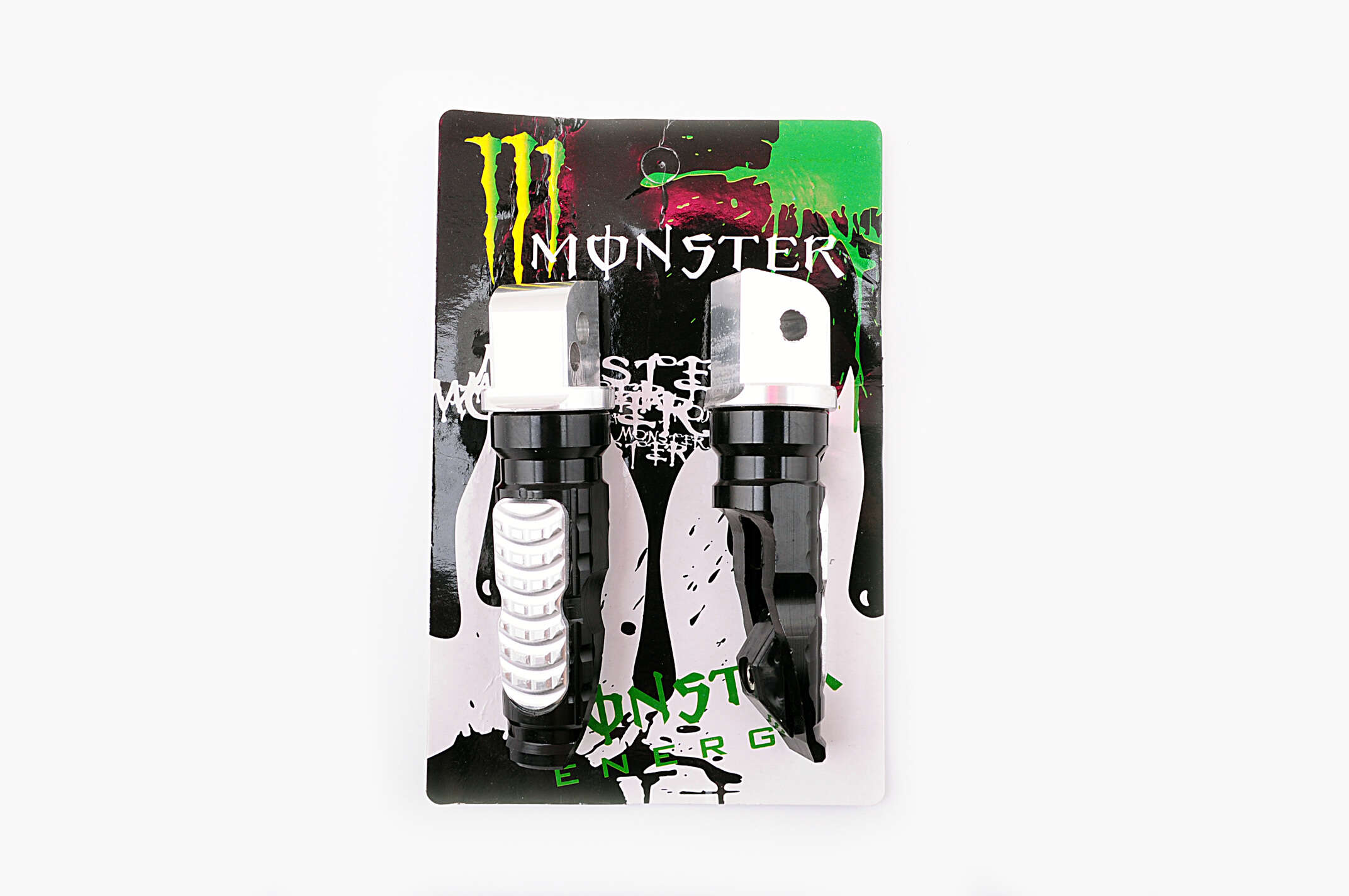 Подножки пассажирские (mod:1, черные) MONSTER ENERGY