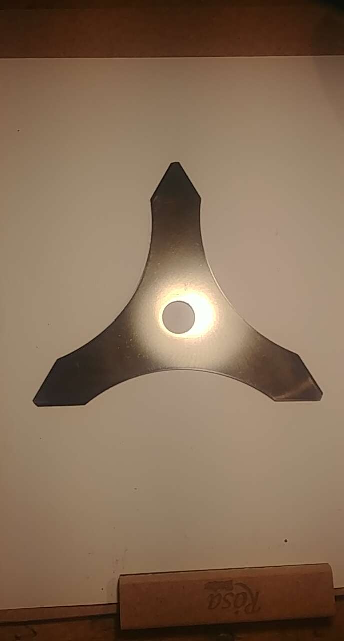 Нож мотокосы 3T (Ø254/10 mm) (шлифованый, хром, 65 сталь) BK