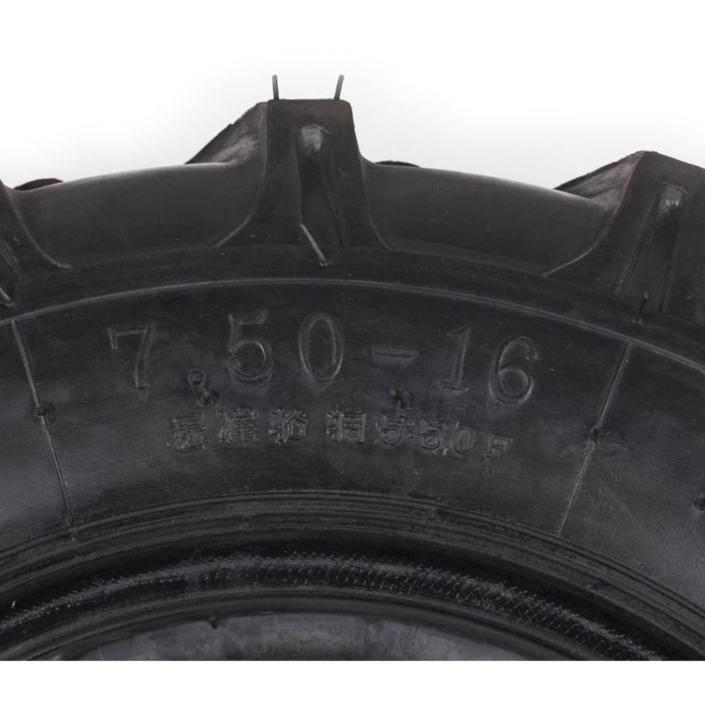 Шина 7,50 -16 TT елочка 17 кг (с камерой) AMG-2