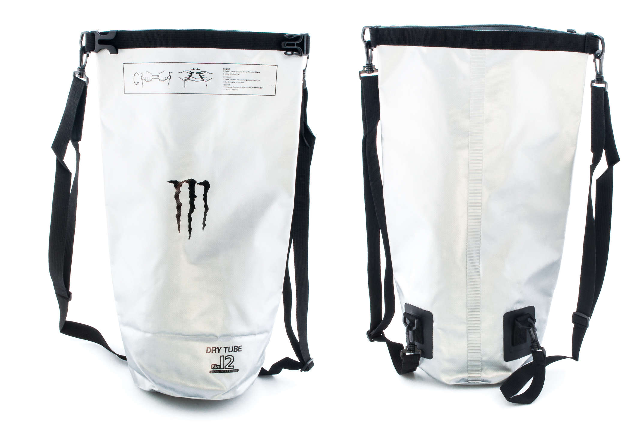 Рюкзак (серебристый, с затяжкой) MONSTER ENERGY