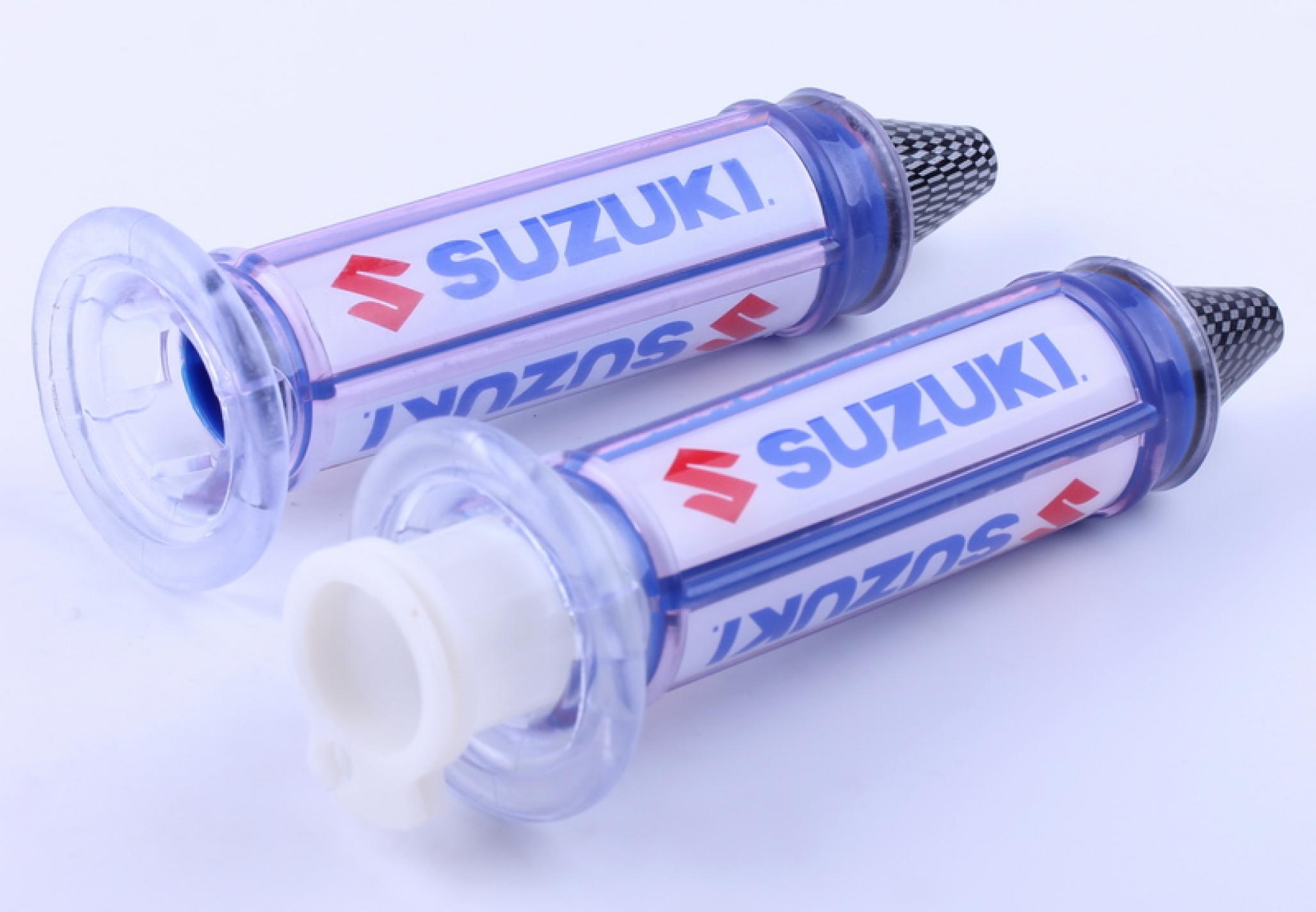 Ручки руля (mod. SUZUKI) (синие, силикон) AMG