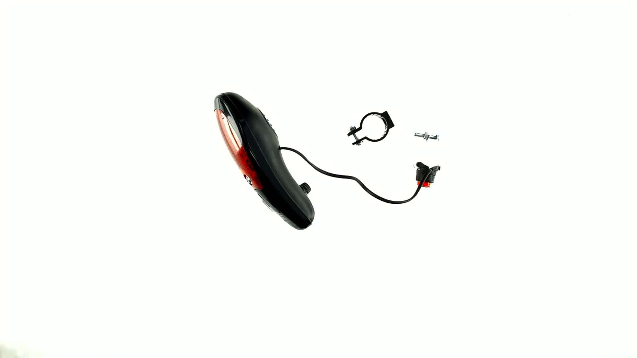 Сигнал велосипедный с подсветкой (банан) (черный, LED, 8 мелодий, АА*2) (mod:JY-90B) DS