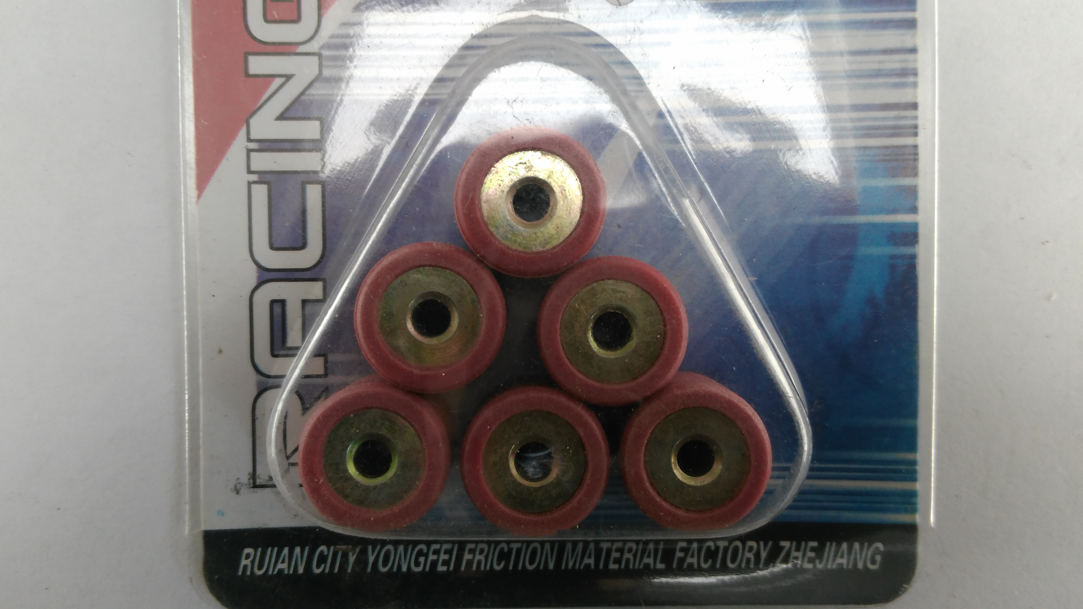 Ролики вариатора Honda 16*13 10,0г (красные) DVK