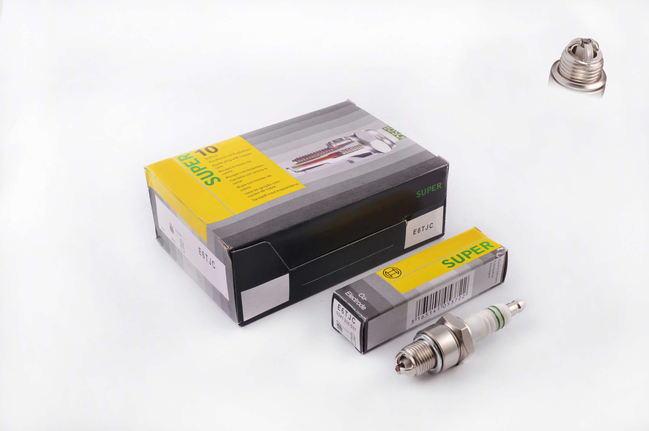 Свеча 3-х электродная E6TJC M14*1,25 12,7mm (2T 50-150cc) BSC
