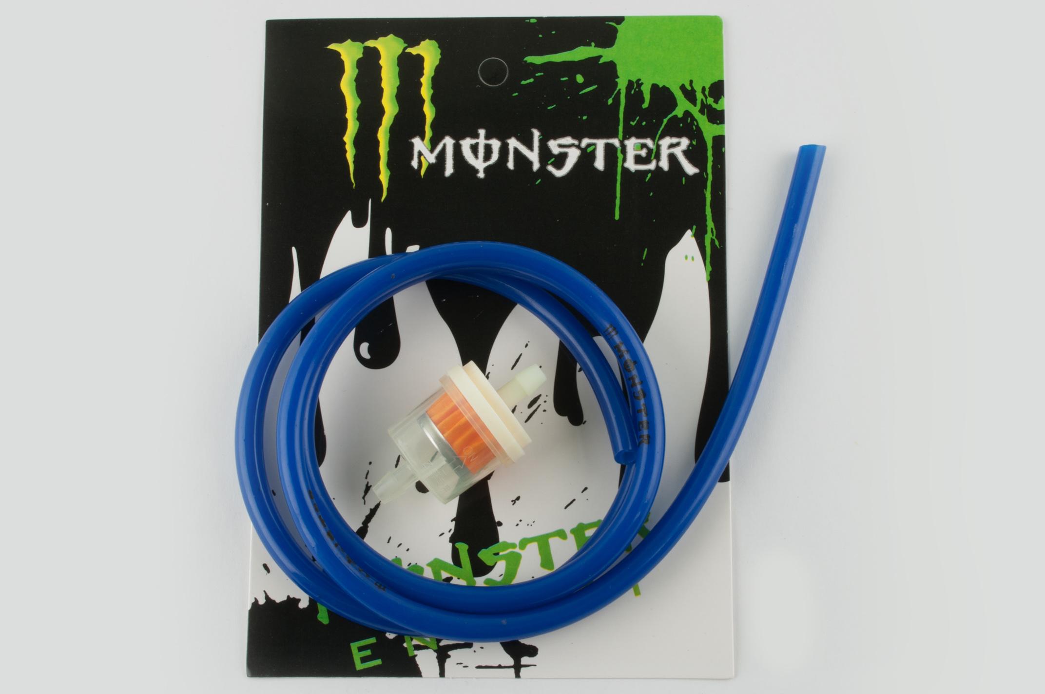 Шланг топливный Ø4mm, 1 метр (синий) MONSTER ENERGY (#OLN)