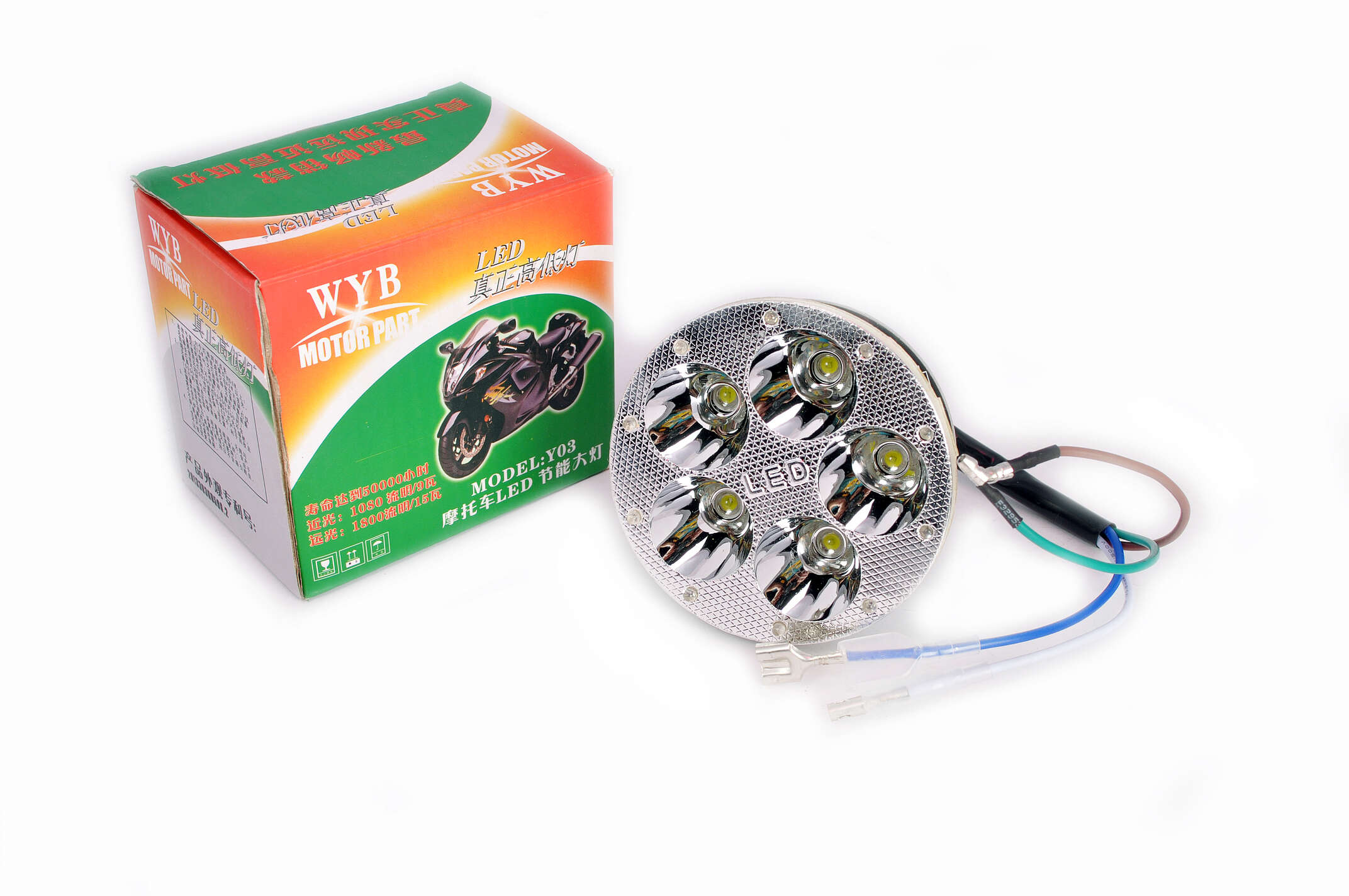 Модуль светодиодный (5 диодов, RGB-подсветка, Ø80mm) WOYE