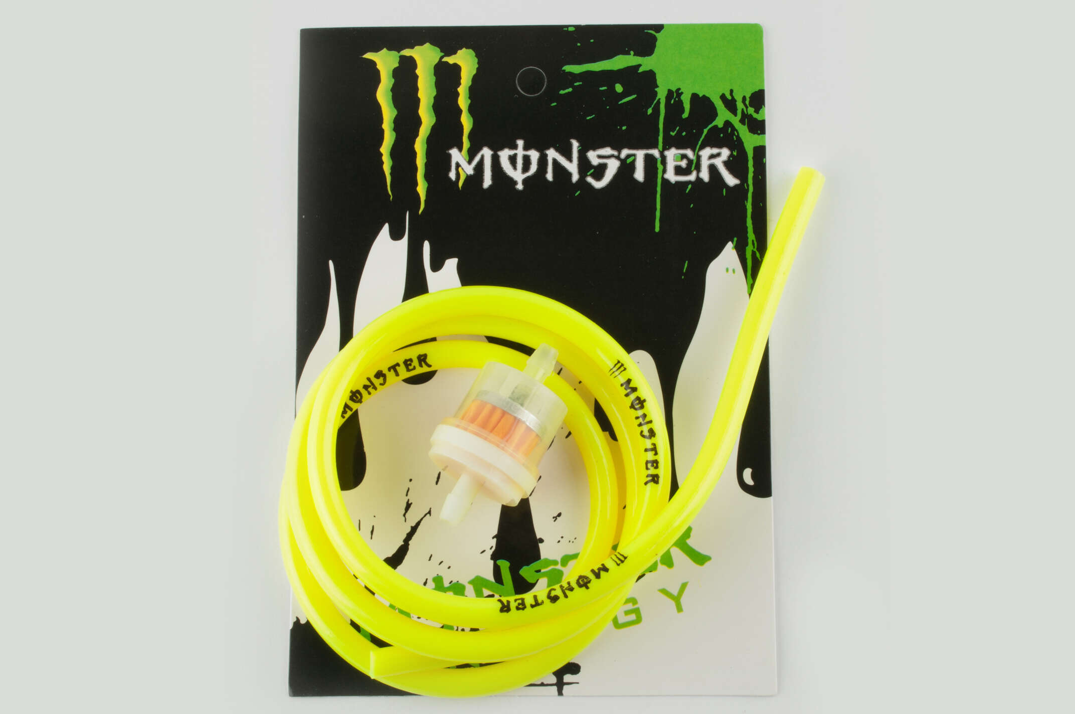 Шланг топливный Ø4mm, 1 метр (желтый) MONSTER ENERGY (XJB)