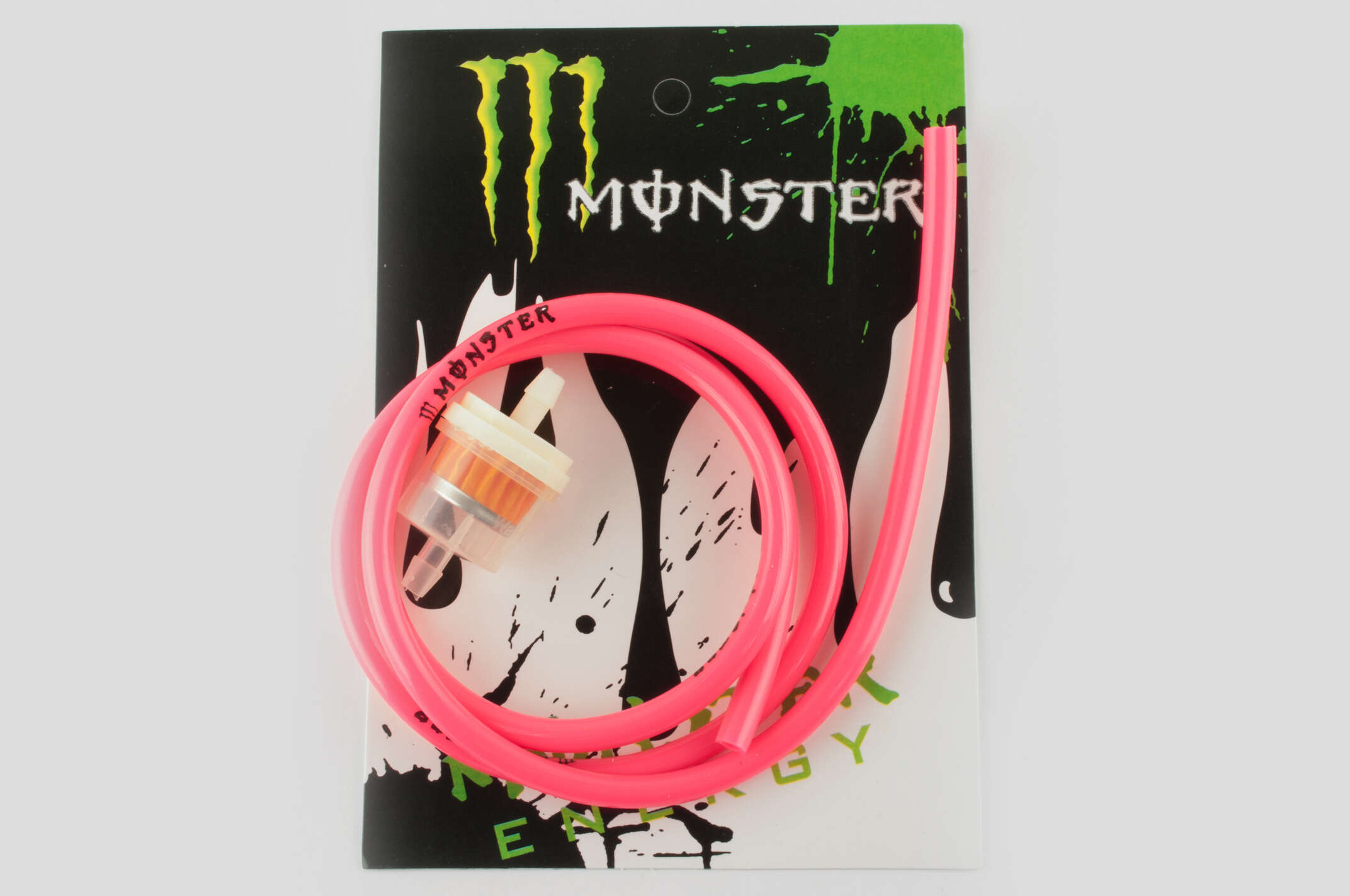 Шланг топливный Ø4mm, 1 метр (красный) MONSTER ENERGY (XJB)