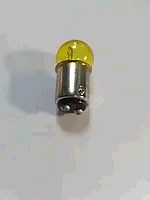 Лампа S25 (двухконтактная) 12V 10W/5W (стоп, габарит) (желтая) ORANGE BOX