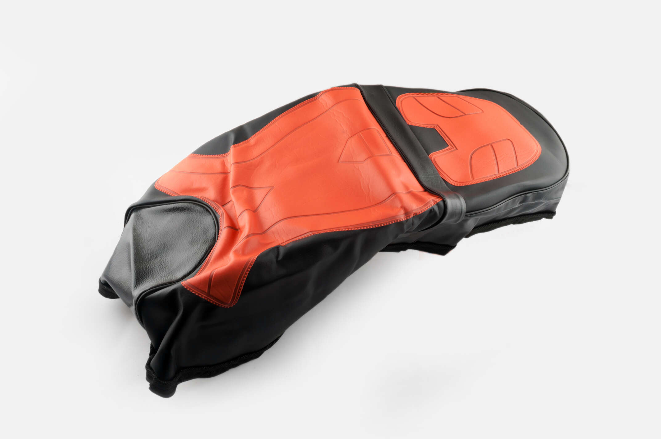 Чехол сиденья CB,CG,YBR125 (черно-красный) SOFT SEAT (#0002)