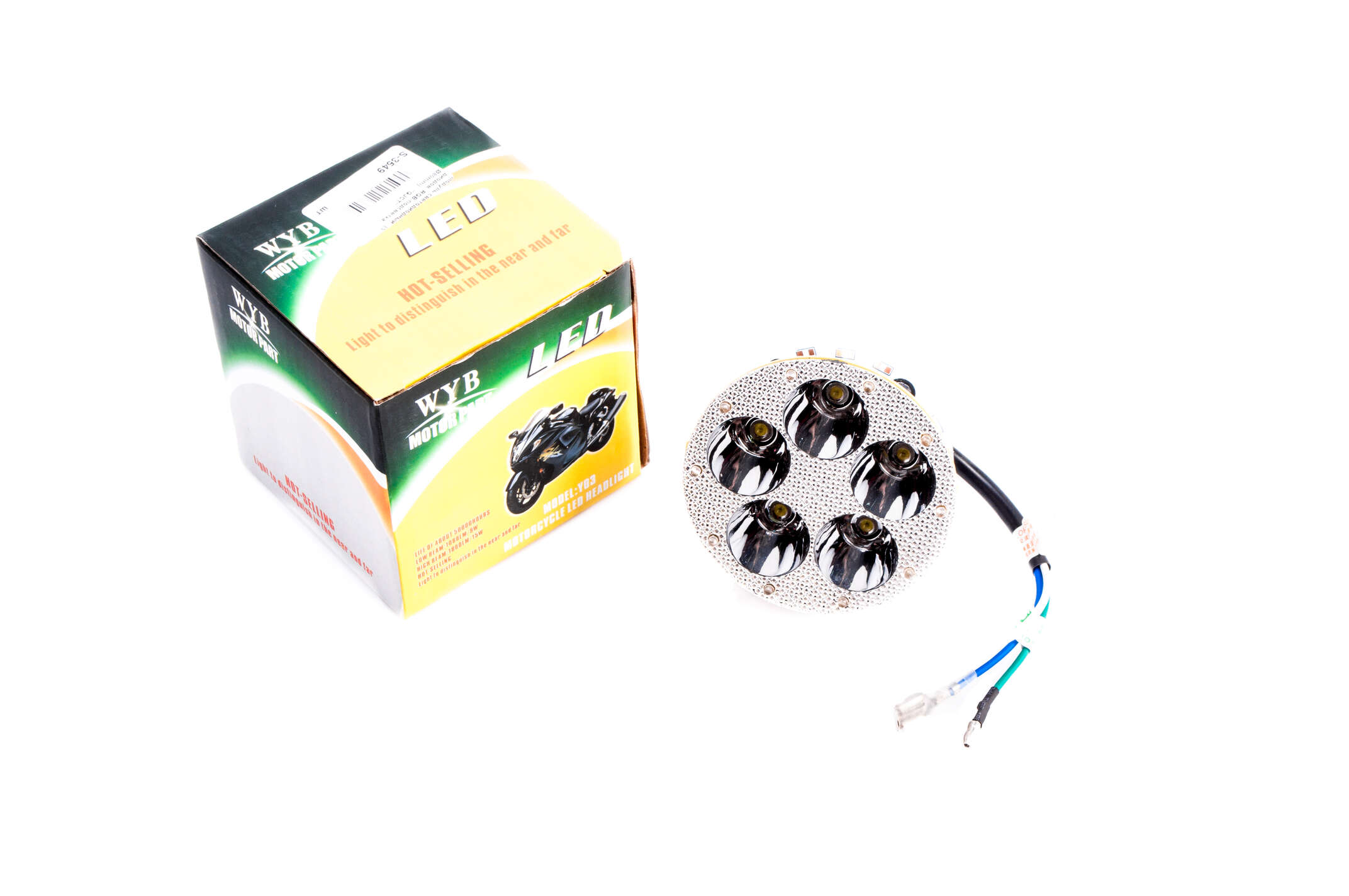 Модуль светодиодный (5 диодов, RGB-подсветка, Ø80mm) GJCT