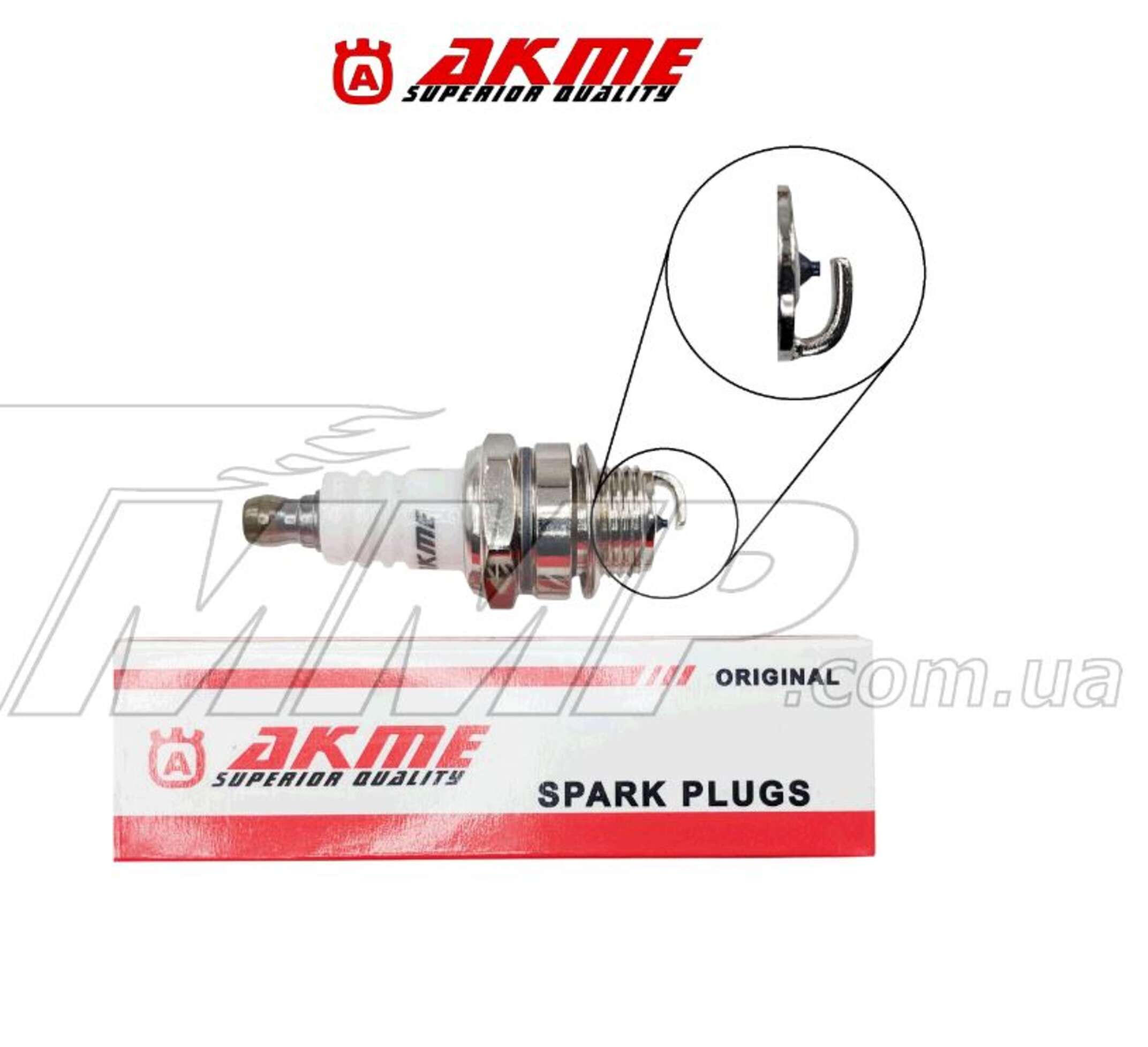 Свеча б/п L6TC M14*1,25 9,5mm (AKME Premium WHITE) EVO