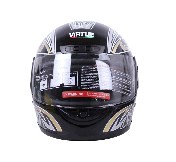 Шлем-интеграл (mod:MD-А105, черный с золотистым) VIRTUE AMG