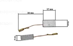 Щетки для электроинструмента 5*10*17 G12 KOSA