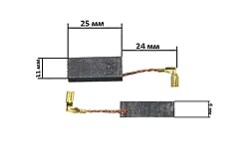 Щетки для электроинструмента 6*11*25 клема СВ 350 KOSA