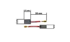 Щетки для электроинструмента 6*11*15 клема KOSA