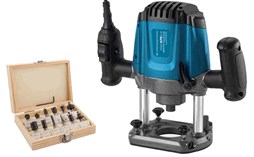 Фрезер KRAISSMANN 1500 OFE 6-8 1500 Вт, 16000 - 30000 об/м, цанги: 6/8 мм, фрезы 12 шт VRL