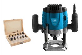 Фрезер KRAISSMANN 2000 OFE 8-12 2000 Вт, 12000 - 26000 об/м, цанги: 8/12, фрезы 12 шт VRL