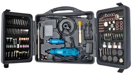 Гравер KRAISSMANN 150 SGW 12V/236 150 Вт, 236 насадок, дополнительный мини-гравёр на 12В, гибкий вал, телескопический штатив. VRL