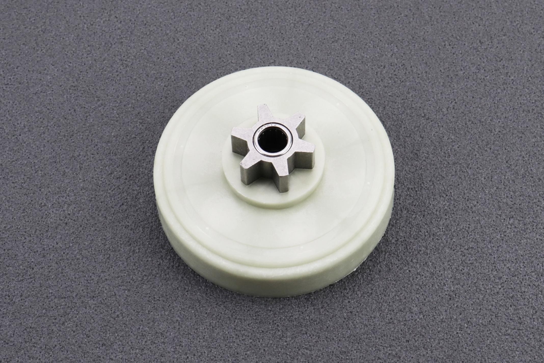 Шестерня ведомая привода электропилы Falantech (d-10mm, D-76,5mm 56 шлицов) KS