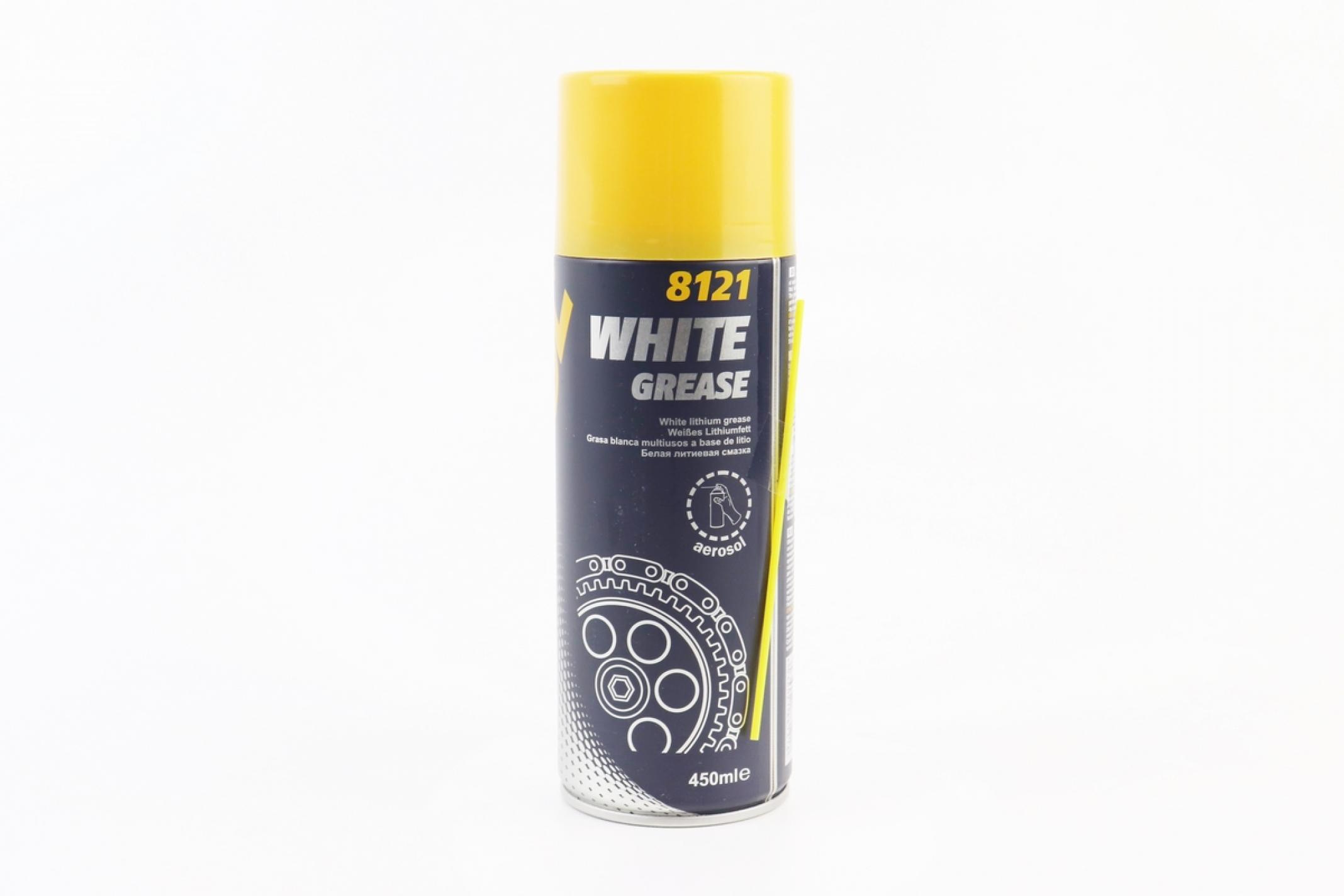Смазка литиевая густая 450мл (белая) (8121 White Grease) MANNOL KS