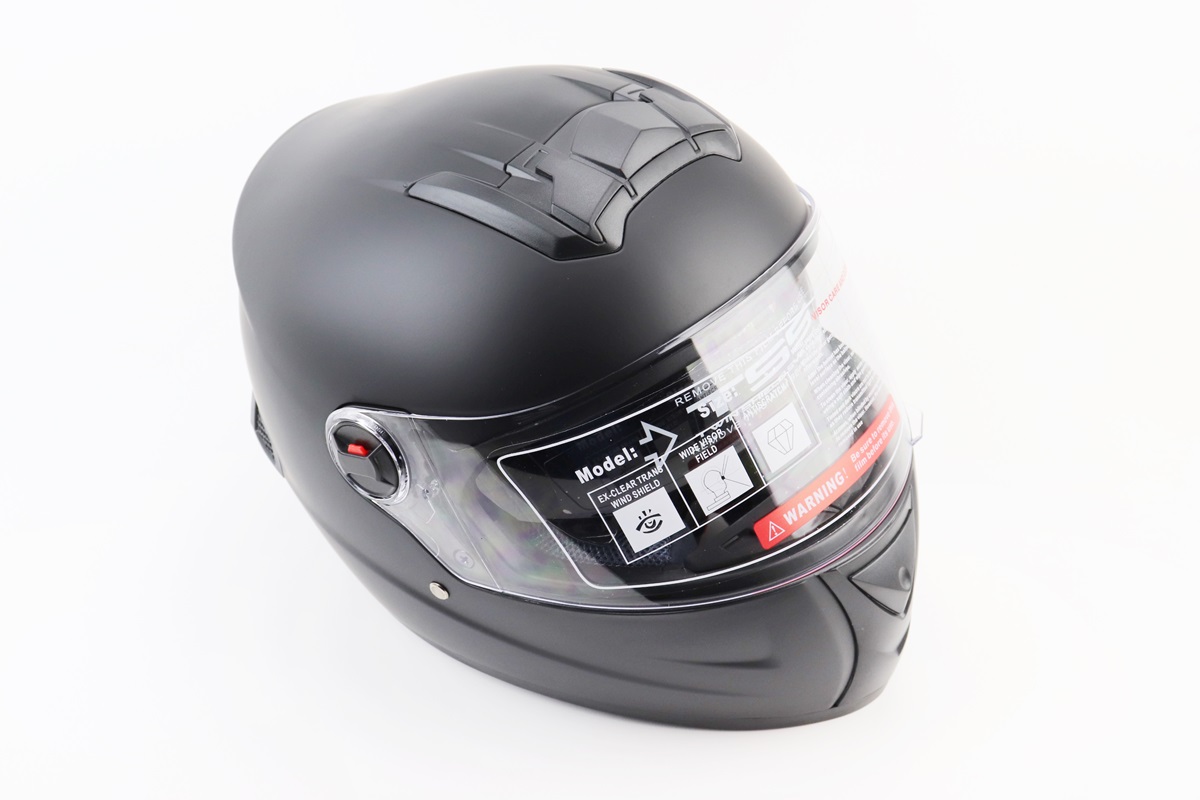 Шлем-интеграл +очки BLD-М61 S (55-56см), ЧЕРНЫЙ матовый KS