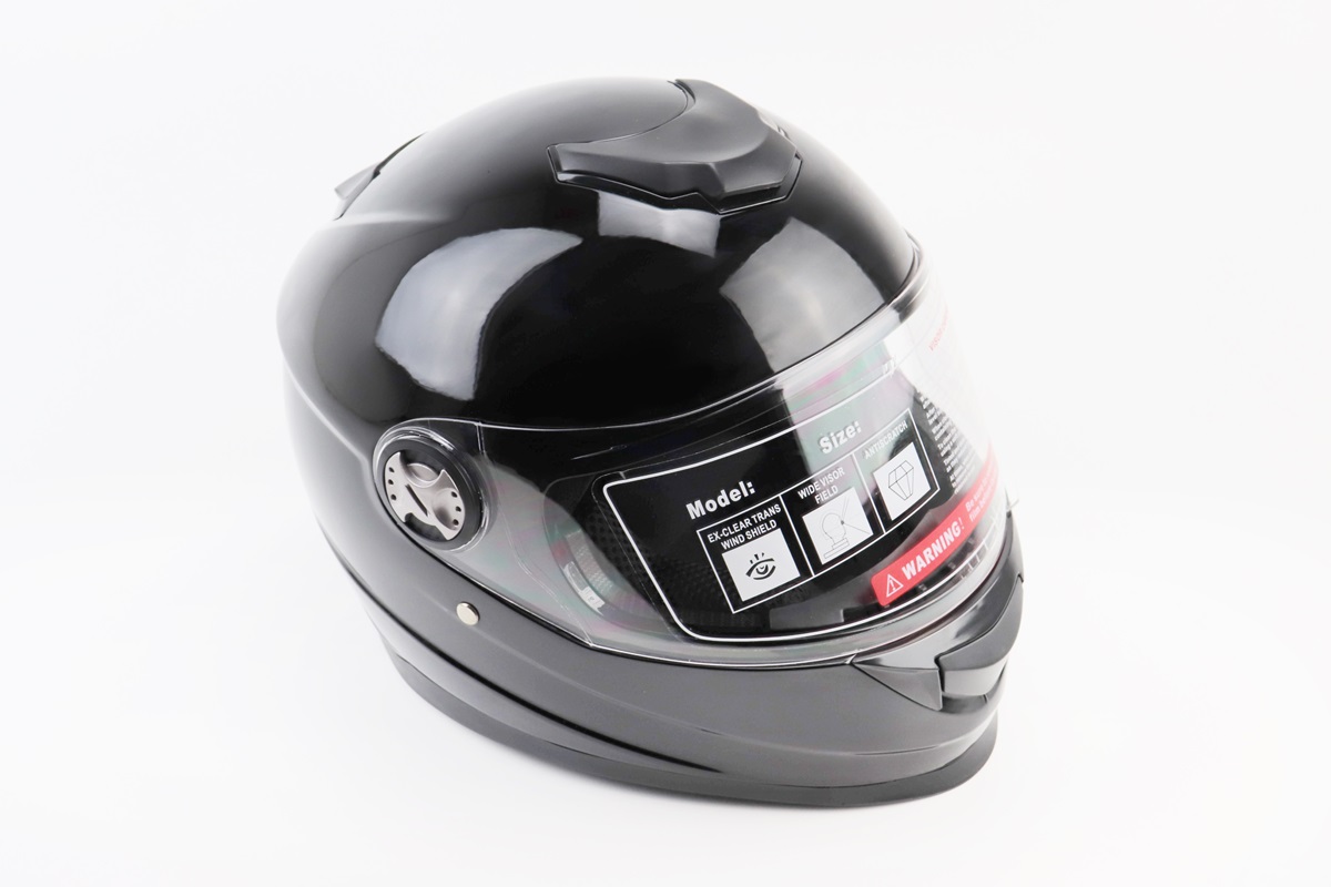 Шлем-интеграл BLD-М65 М (57-58см), ЧЕРНЫЙ глянец KS