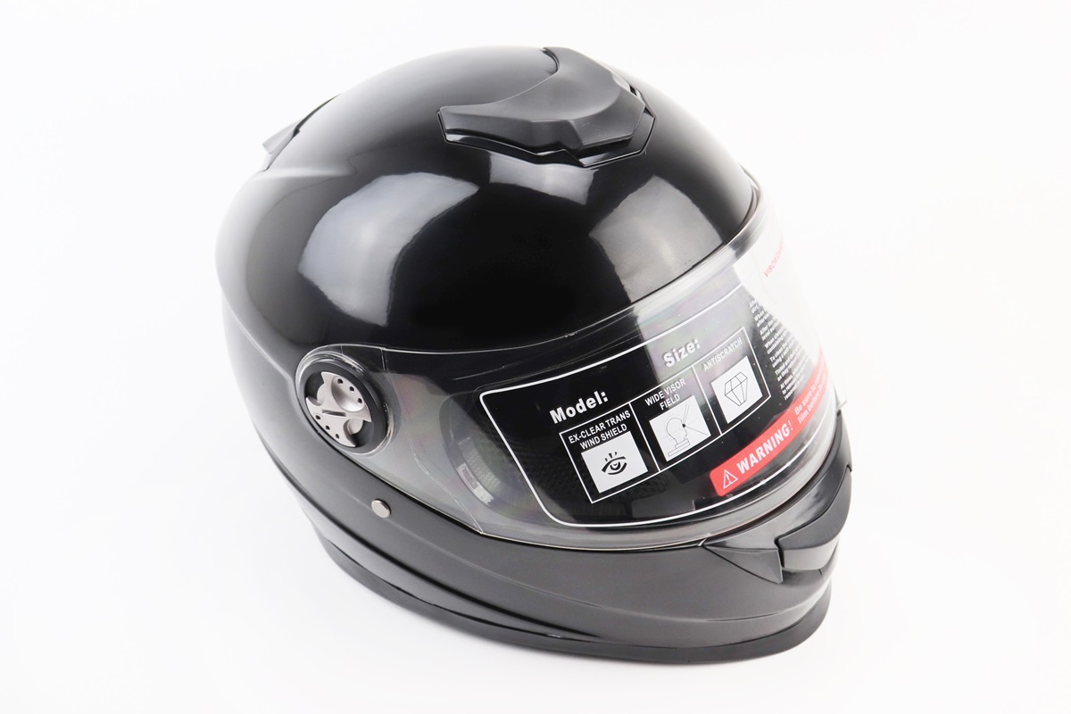 Шлем-интеграл BLD-М65 S (55-56см), ЧЕРНЫЙ глянец KS