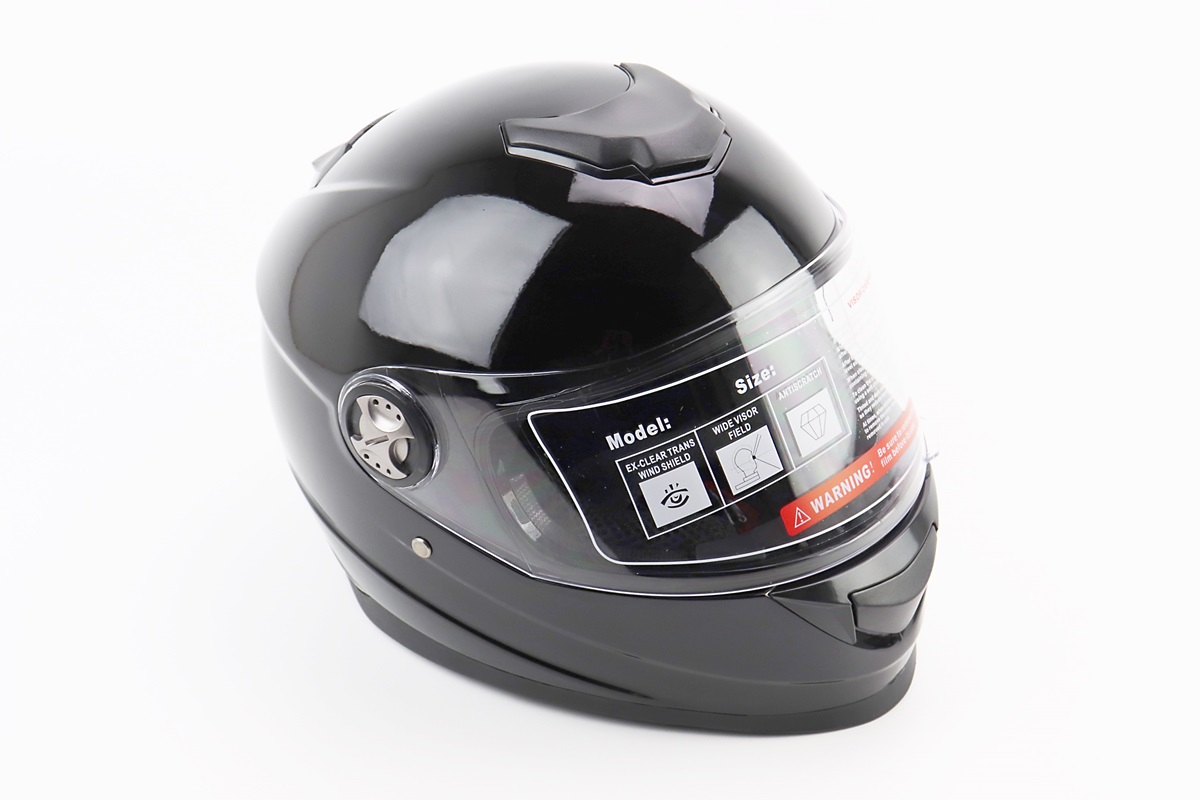 Шлем-интеграл BLD-М65 L (59-60см), ЧЕРНЫЙ глянец KS