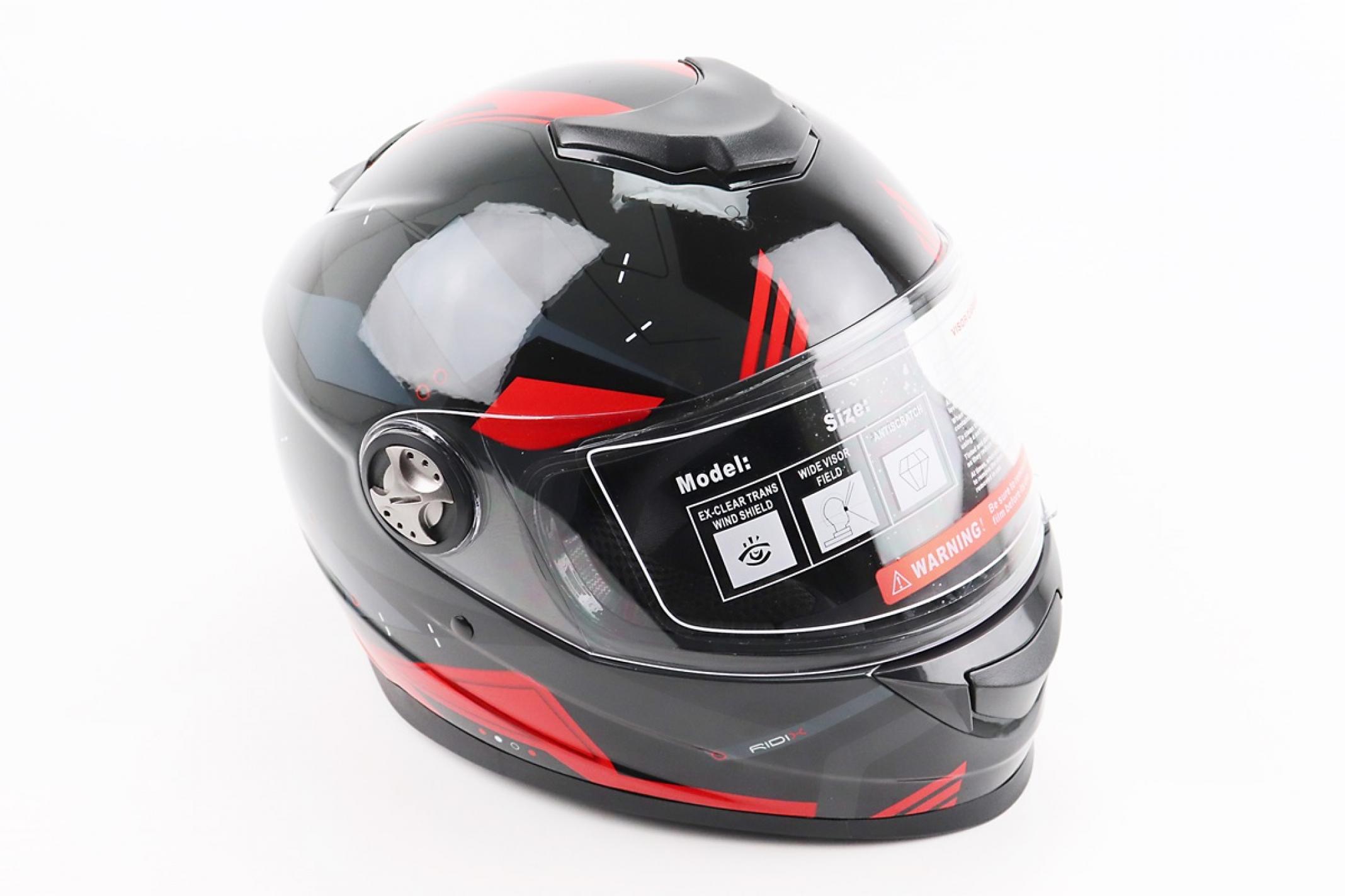 Шлем-интеграл BLD-М65 S (55-56см), ЧЕРНЫЙ/КРАСНО-СЕРЫЙ KS